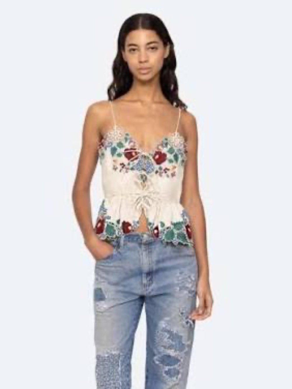 Sea New York Embroidered Top, Small - Picture 4 of 14